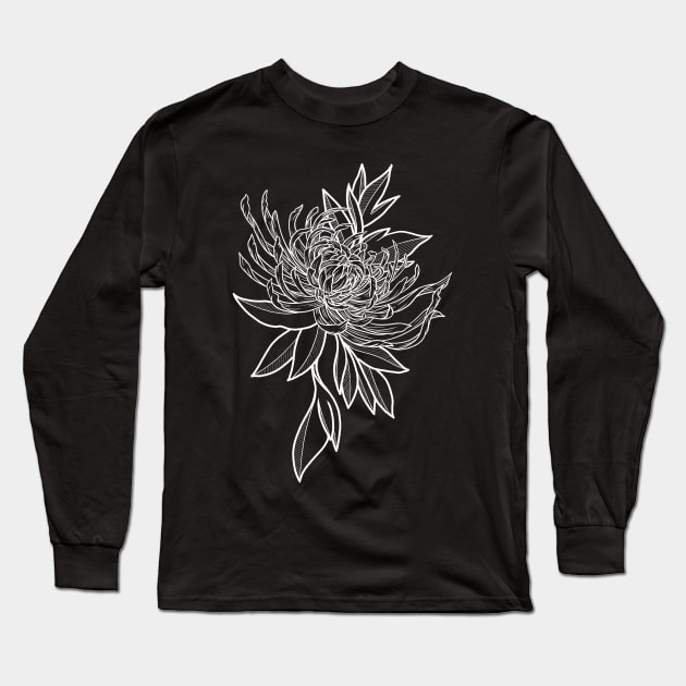 Chrysanthemum Long Sleeve T-Shirt by GnauArt